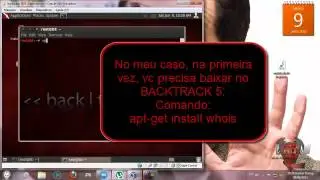 Usando o Comando WHOIS no BACKTRACK 5.