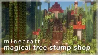 [Minecraft] Magical Tree Stump Shop 🍄⚗️ | Speed Build with CIT Resource Packs
