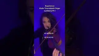 Experience Pt 1, Ludovico Einaudi Violin Tutorial by Susan Holloway (with finger numbers) #violin
