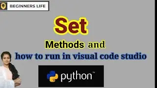 Set methods | Data structures in python | 