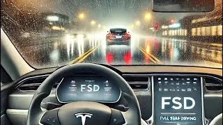 Tesla Model S Plaid FSD: Driving in Washington Rain | Part 1