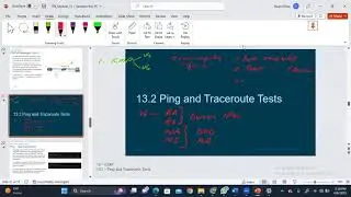 Ping and traceroute test.