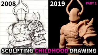 Sculpting Childhood Drawing part. 1 | 어린시절 그림으로 피규어 만들기 part. 1