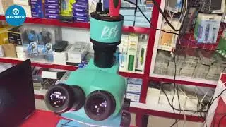 Test RF4 RF 2KC3 2K HD Industrial Camera on Trinocular Microscope