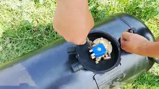 How to bleed a gas cylinder through a multivalve!