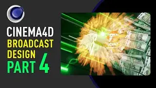 Cinema4D Broadcast Design Tutorial  Logo Interlude  Part 4