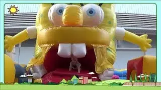 БАТУТЫ ГУБКА БОБ и ЩЕНЯЧИЙ ПАТРУЛЬ! SPONGE BOB AND PAW PATROL! TRAMPOLINS!
