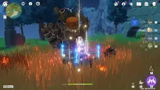 GENSHIN Childe and friends vs 1 ruin guard
