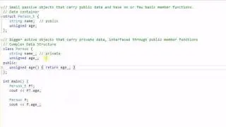 Advanced C++: Struct  Vs. Class