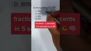 430(M) Trick to convert fractions to Percent or decimals!