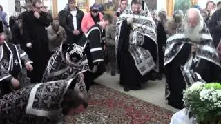 Чин погребения Господа Иисуса Христа в Щеглов.обители