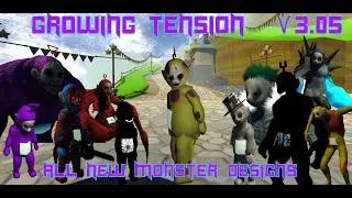 SlendyTubbies Growing Tension Version 3.05 is Here! Showing All The New Enemy Designs!