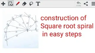 Constructing square root spiral How to draw Square root spiral