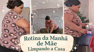 Rotina da manhã de mãe limpando a casa | Vida real 🥰☀️