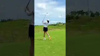태풍 오기전 같은 강한 바람‼️ 아이언 스윙 박송이 프로 #golfswing