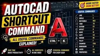 All Useful AutoCAD Commands in One Video