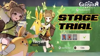 YaoYao Stage Trial - Genshin Impact 3.4 #genshinimpact #yaoyao #hoyoverse #genshinimpactgameplay