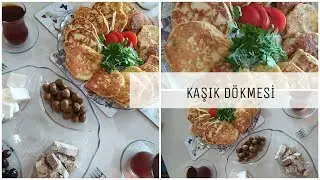 Kaşık dökmesi Tarifi | Tuzlu Pankek | Kahvaltılık kaşık dökmesi #pankek #kahvaltılık