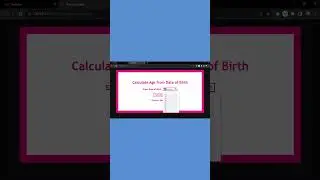 Age Calculator JavaScript 