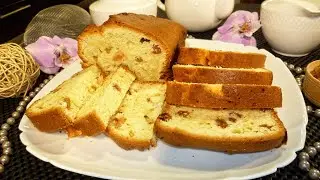 Кекс на сметане с изюмом
