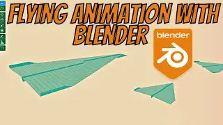 How To Make Airplane Flying Animation With Blender - Blender Geometry Nodes Tutorial