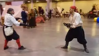 Small sword play at Recon fest. Siluett Fencing team