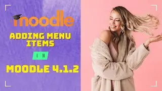 Adding Menu Items in Moodle