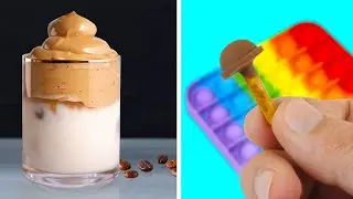 DESSERTS FACILES EN 5 MINUTES ! Café Dalgona et champignons au chocolat