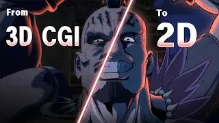 Redrawing the Fist of the North Star Remake 3D CGI to 2D