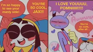 Pomni and Jax Kiss  ❤️ | Pomni x Jax  | The Amazing Digital Circus Comic Dub