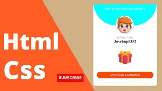 How to make referral page in Html and CSS  | Web Creator