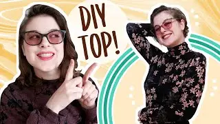 DIY Long Sleeve Turtleneck Top 🐢