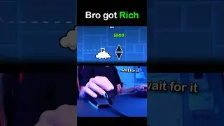 Geometry Dash: Extreme $100,000 Spike Jump! #shorts