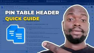 How to pin table header