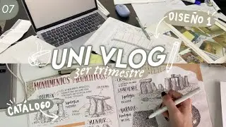 Uni vlog #7🏝️ análisis de sitio, dibujos de historia y unboxing༉‧₊˚.