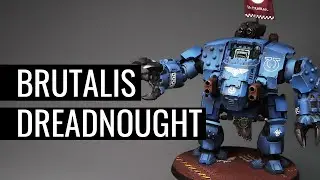 Painting a SPACE MARINE BRUTALIS DREADNOUGHT | ULTRAMARINES | March For Macragge | WARHAMMER 40k |