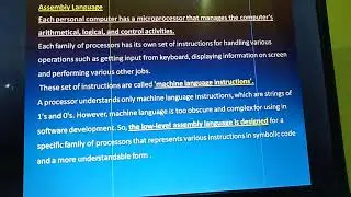 video 1 machine and assembly language by Anurag Kumar Khamparia