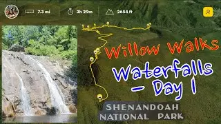 Relive Route - Willow Walks Waterfalls (Day 1, Whiteoak Canyon Trail, Shenandoah NP)
