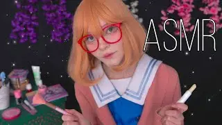 АСМР С Мирай | Сделаю Тебе Макияж | ASMR Mirai Does Your Makeup 🍑