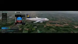 Lufthansa A319 landing XPLANE 12