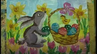 Пасхальный сюжет/рисуем просто