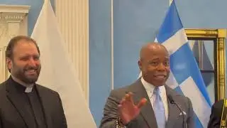 4 09 2024 Mayor Adams holds reception at Gracie Mansion for Greek Independence Day