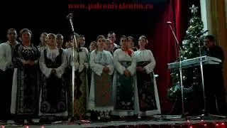 509.Grup de colindatori ai clasei de canto popular ai prof. Carmen Biruescu-Afara ninge linistit.MP4