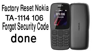 Factory Reset Nokia 106 TA 1114 Forgot Security Code done,By Miracle Crack