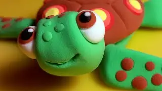 Черепашка из пластилина.🐢🐢🐢 Очень легко лепим черепашонка из 