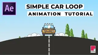 2D Animation - car looping animation (Aftereffects Tutorial)
