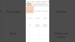 How to select Layouts in PowerPoint 