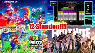 12 Stunden Stream!!! Mit Mario Kart, Mario Party, Fortnite und vielen anderen Spielen 