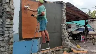 Получили пай. Стена готова.