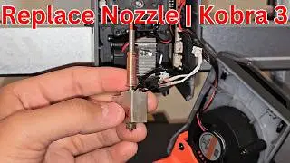 Anycubic Kobra 3 How To Change Nozzle | Print Head Disassemble